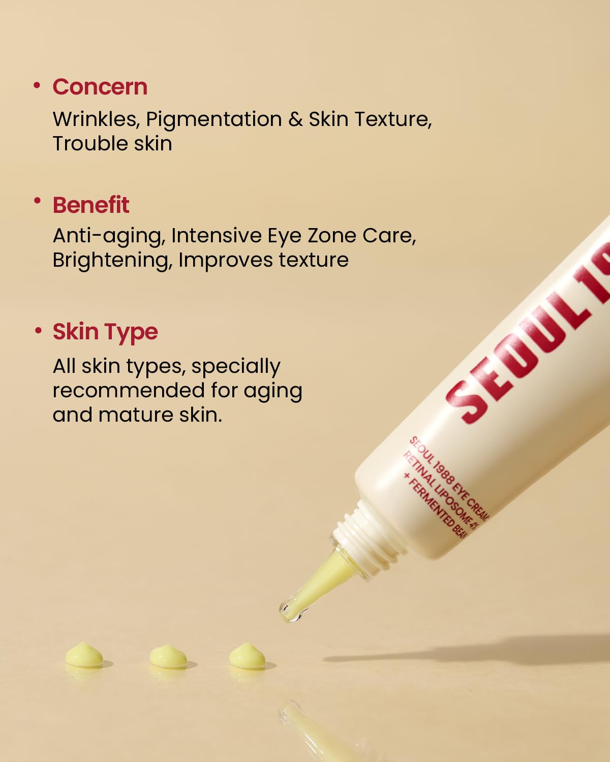 K-SECRET SEOUL 1988 Eye Cream Retinal Liposome 4% + Fermented Bean