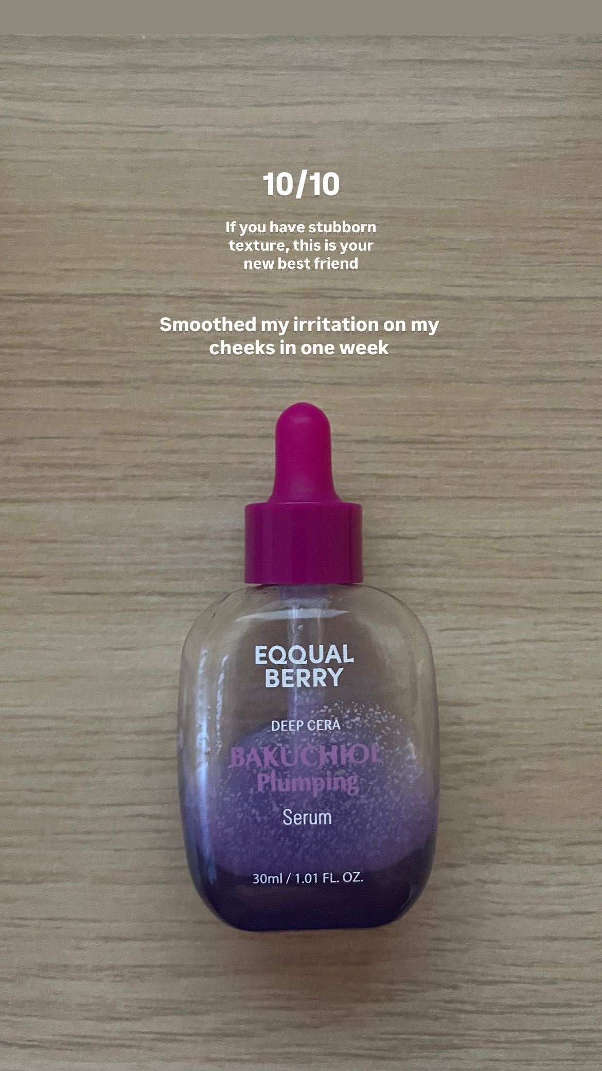 EQQUALBERRY - Bakuchiol Plumping Serum 30Ml