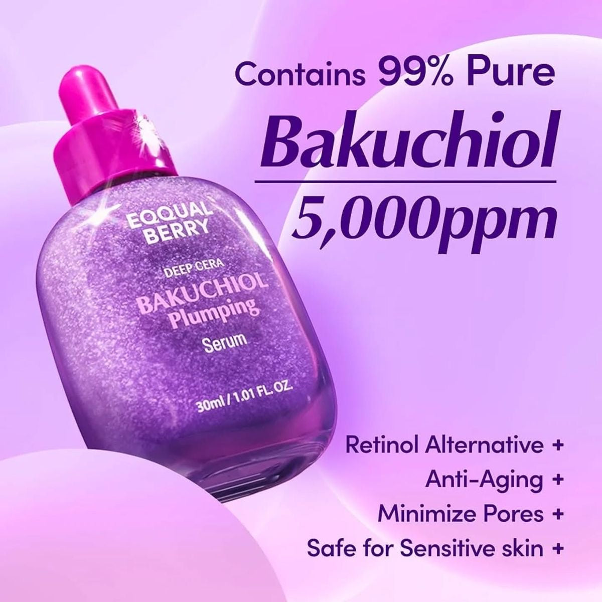 EQQUALBERRY - Bakuchiol Plumping Serum 30Ml