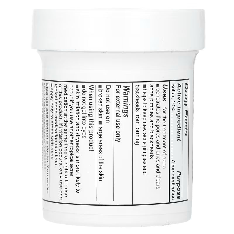 De La Cruz, Acne Treatment Ointment with 10% Sulfur, Maximum Strength