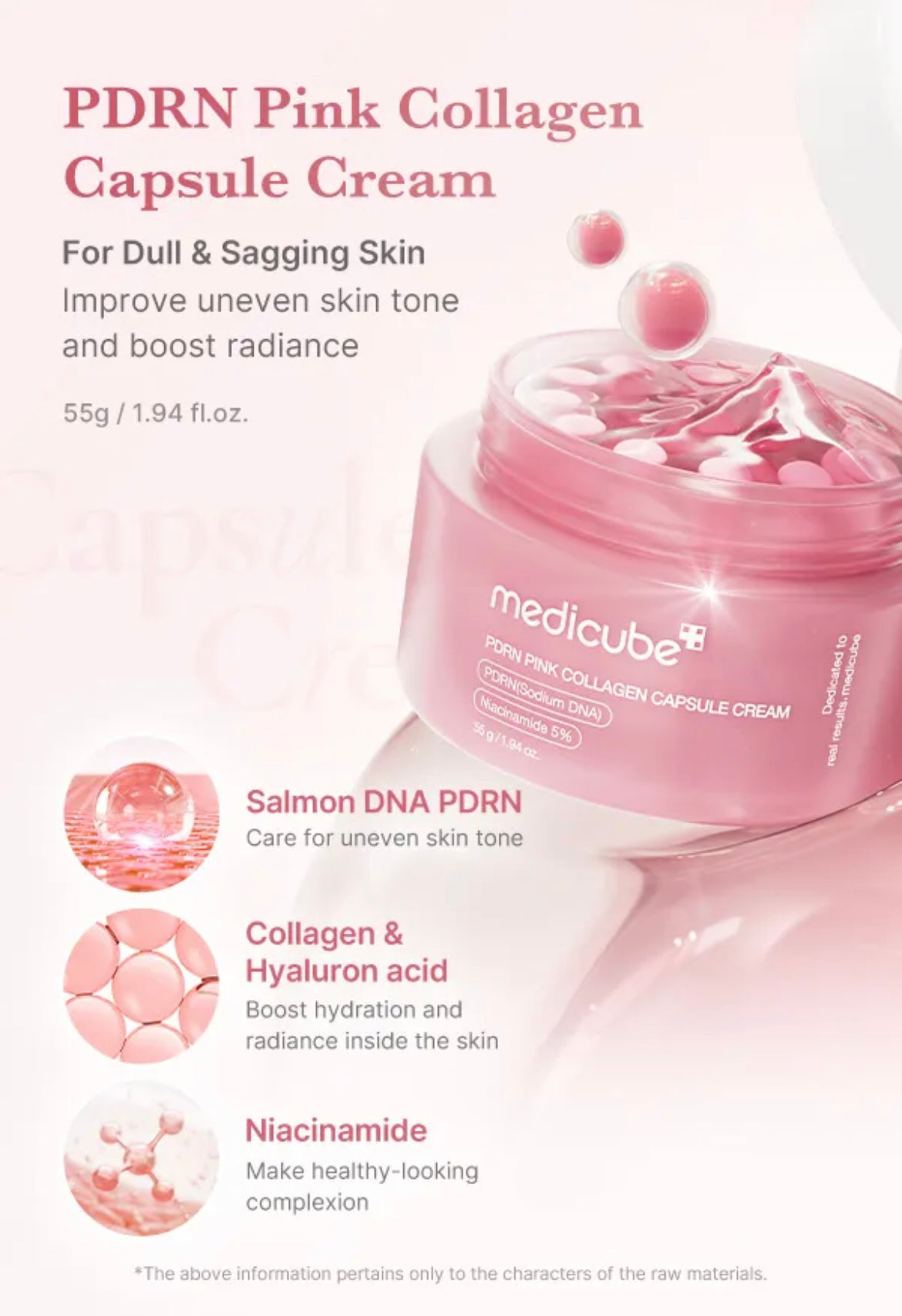 medicube PDRN Pink Collagen Capsule Cream