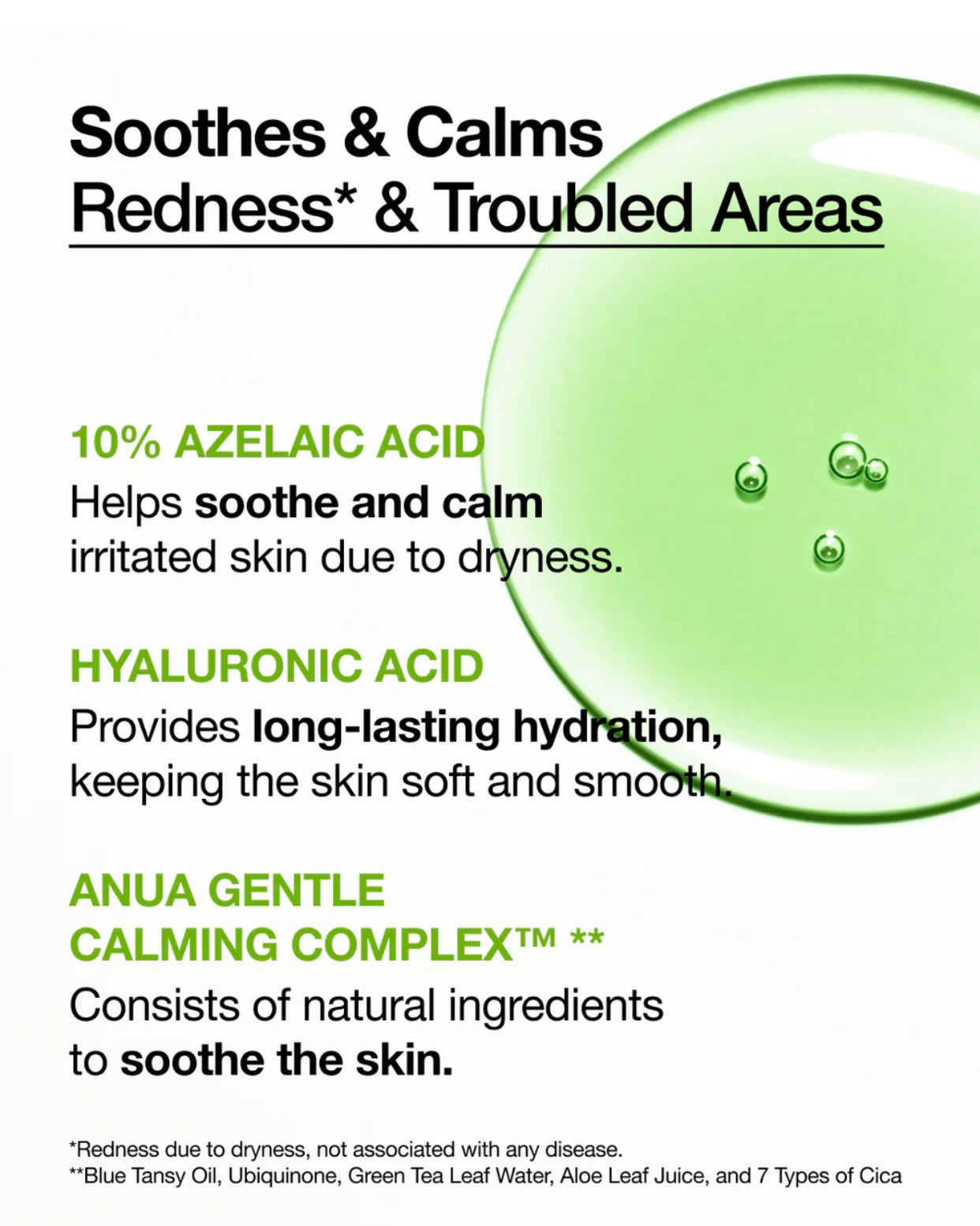 Anua Azelaic Acid 10+ Hyaluron Redness Soothing Serum 30Ml