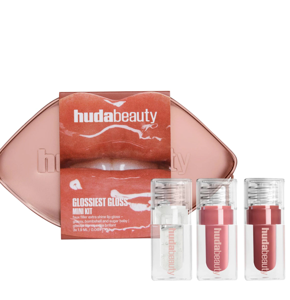HUDA BEAUTY Mini Glossiest Lip Gloss Set