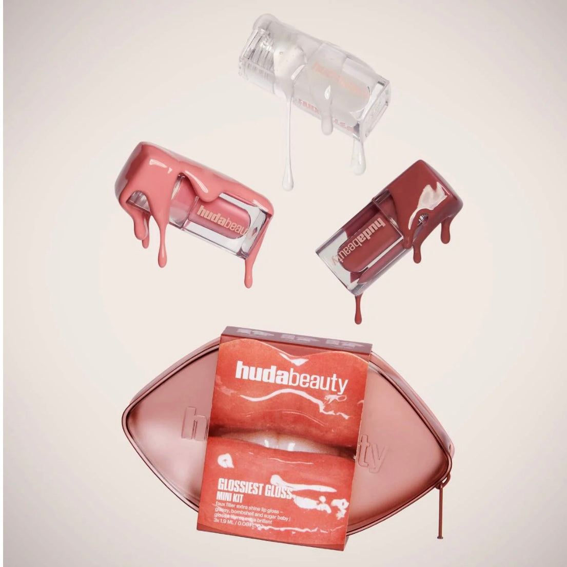 HUDA BEAUTY Mini Glossiest Lip Gloss Set