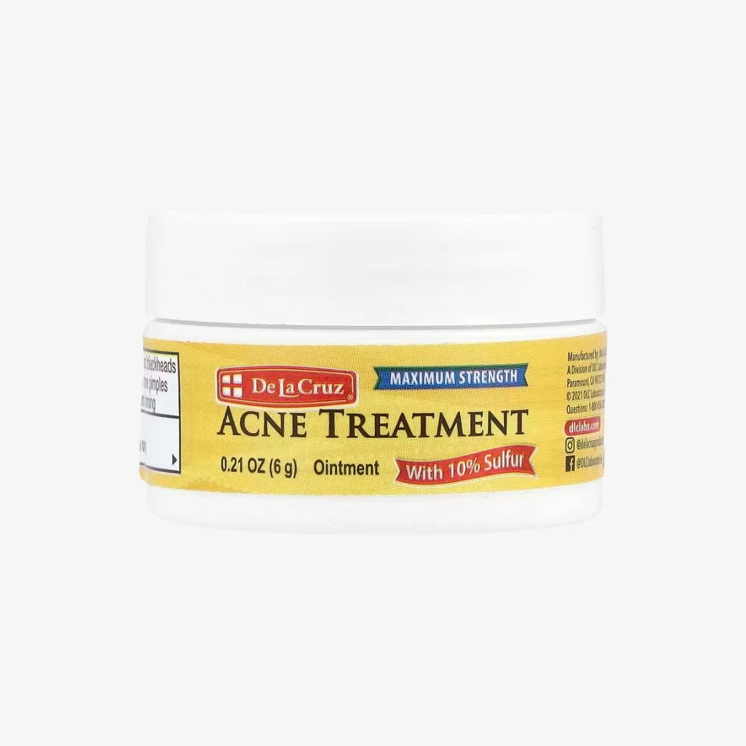 De La Cruz, Acne Treatment Ointment with 10% Sulfur, Maximum Strength