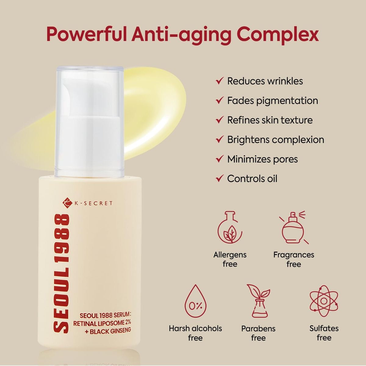 SEOUL 1988 SERUM RETINAL LIPOSOME 2% + BLACK GINSENG