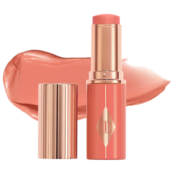 Charlotte Tilbury Unreal Lip + Cheek Glow Blush Stick with Hyaluronic Acid