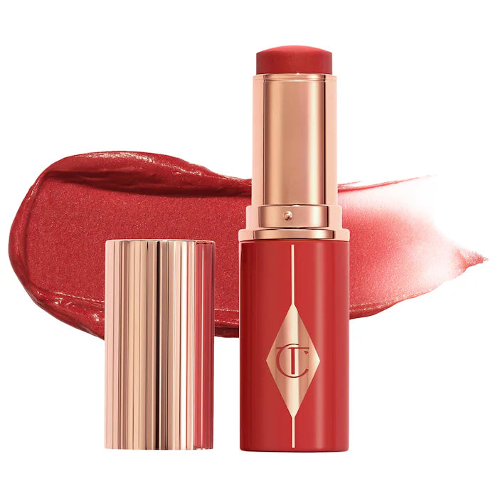 Charlotte Tilbury Unreal Lip + Cheek Glow Blush Stick with Hyaluronic Acid