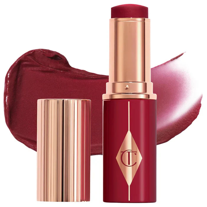 Charlotte Tilbury Unreal Lip + Cheek Glow Blush Stick with Hyaluronic Acid