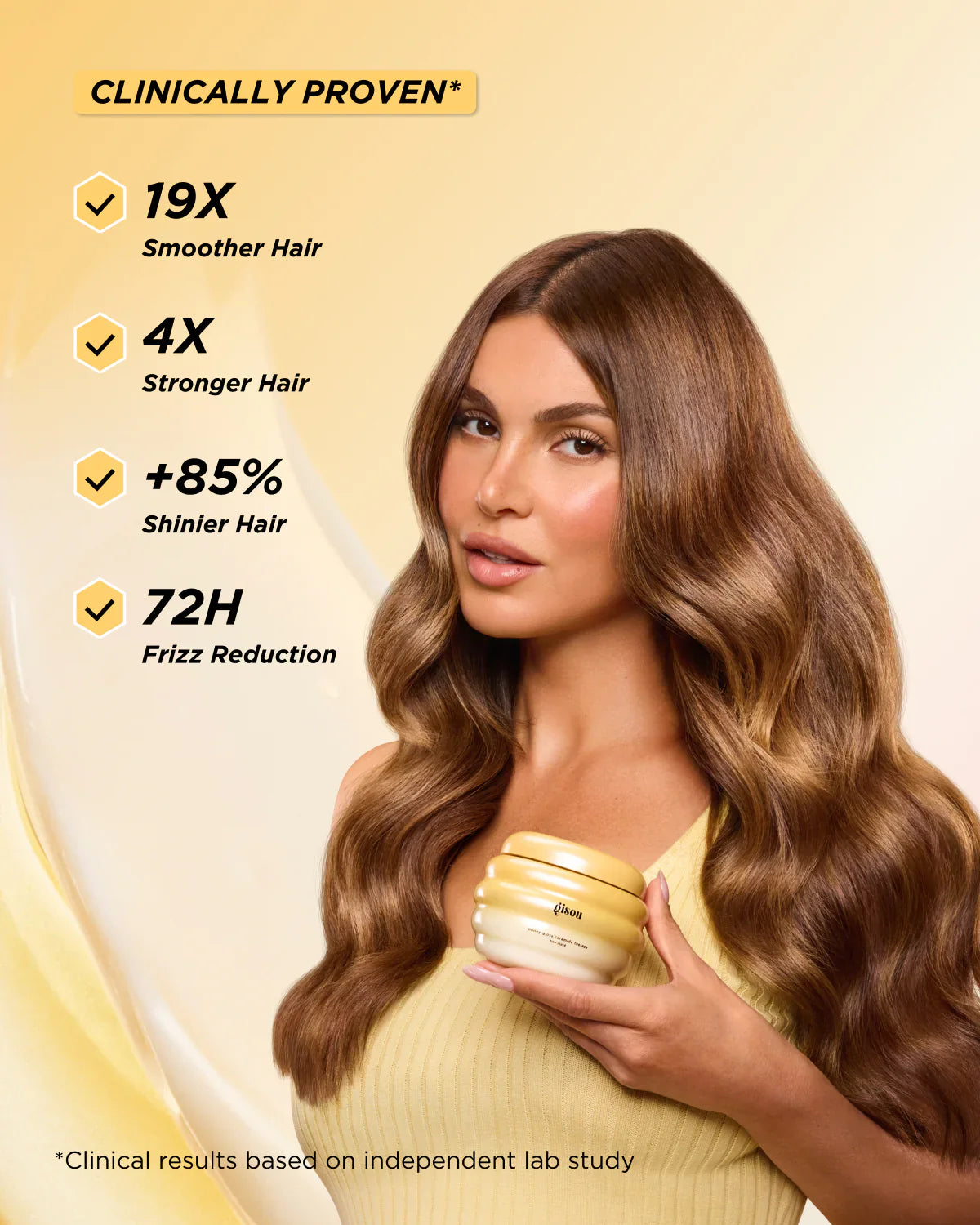 Gisou honey gloss ceramide therapy hair mask