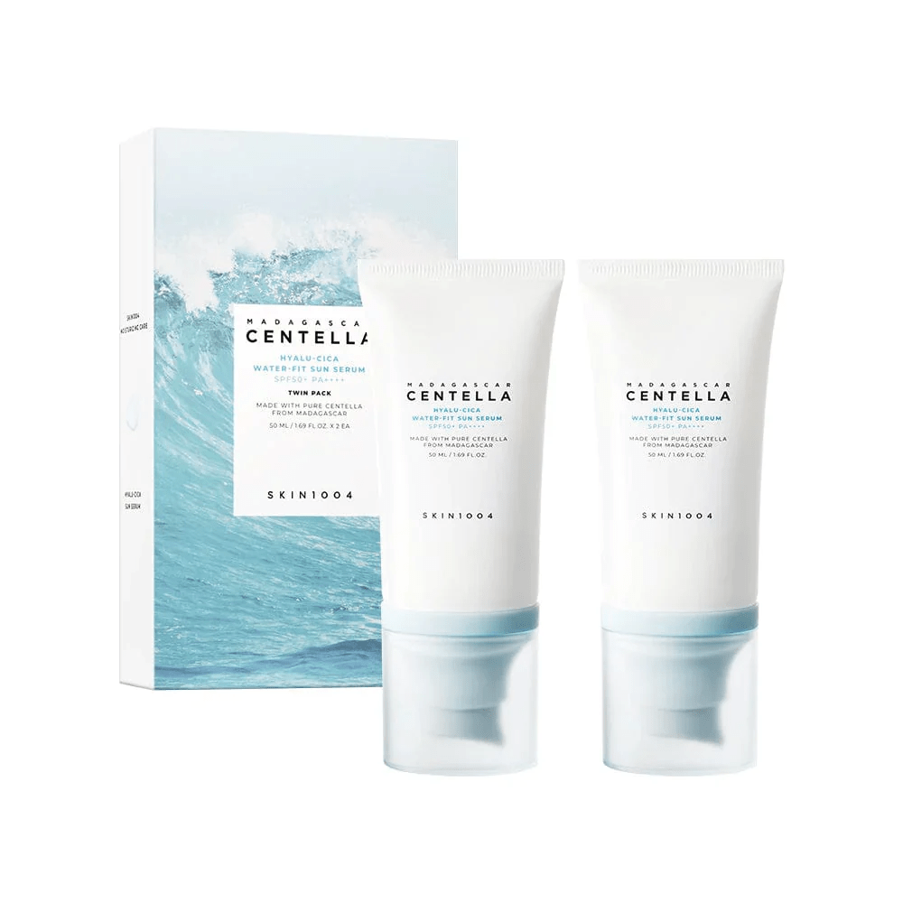 Skin1004 Madagascar Centella Hyalu-Cica Water-Fit Sun Serum SPF50+ Twin Pack - 50mlx2