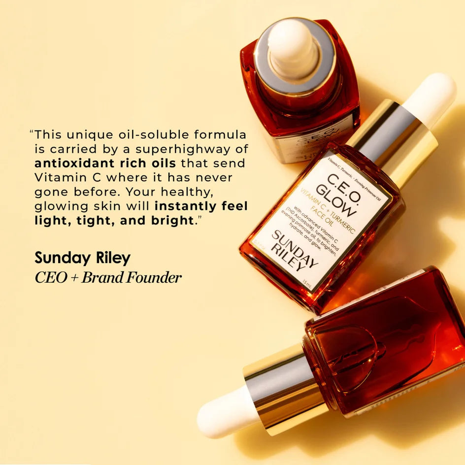 Sunday Riley C.E.O. Glow Vitamin C + Turmeric Face Oil 15ml