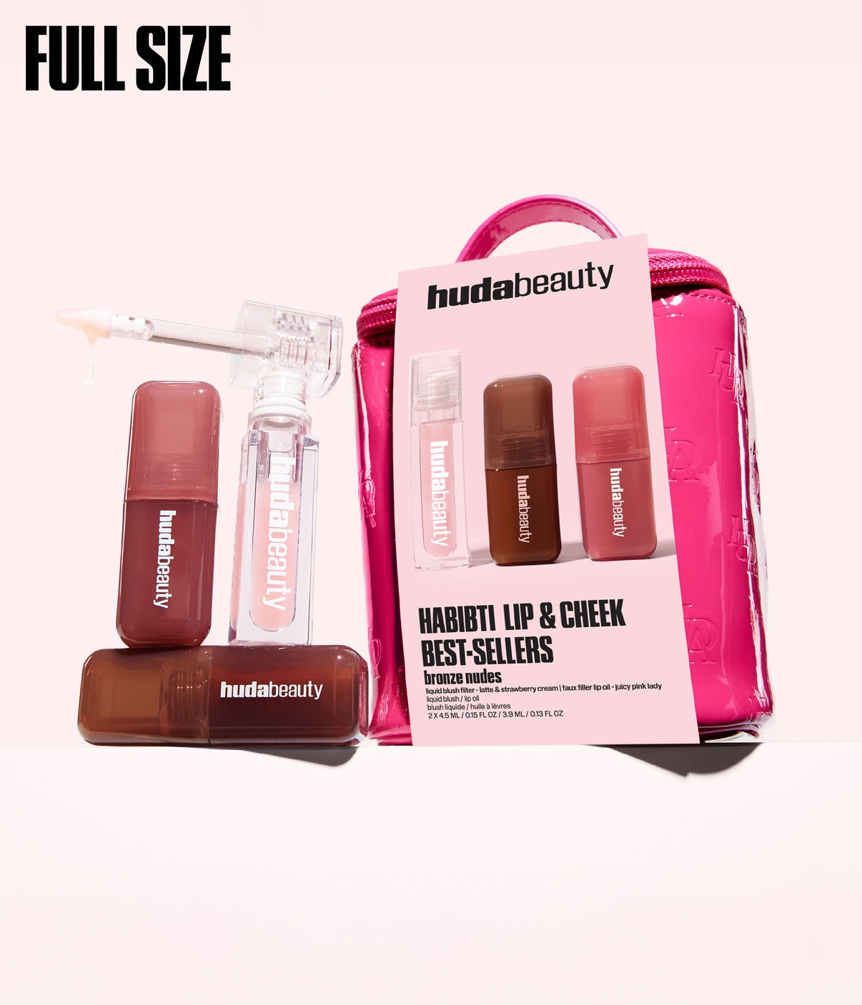 HUDABEAUTY HABIBTI LIP AND CHEEK BEST SELLERS KIT