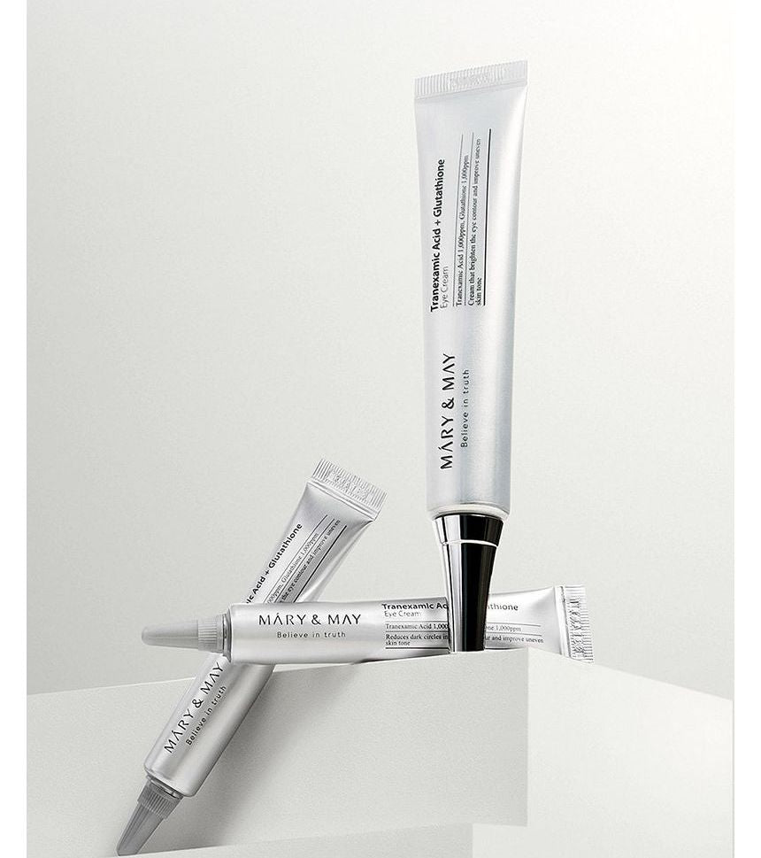 Mary & May Tranexamic Acid+ Glutathione Eye Cream 30ml + FREE 2pc mini Eye Cream