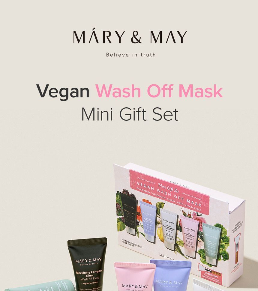 Mary&May - Vegan Wash Off Mask Mini Gift Set