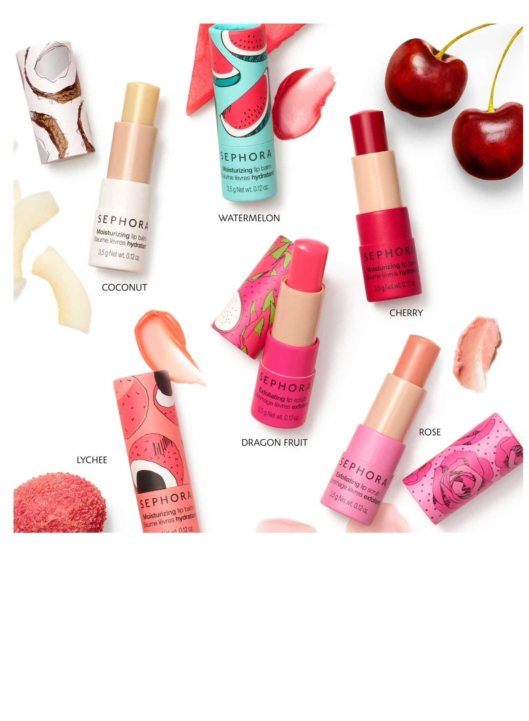 SEPHORA COLLECTION Dragon Fruit Lip Balm and Scrub (3,50 g)