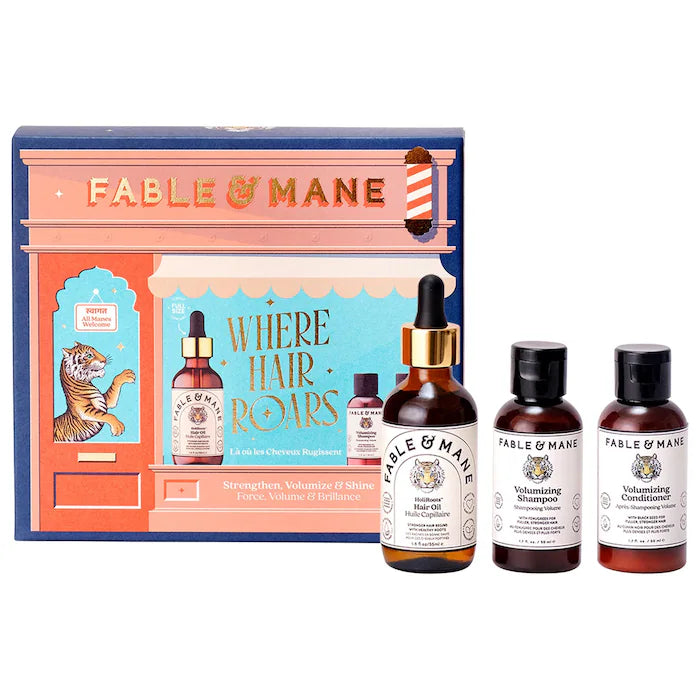 Fable & Mane  Where Hair Roars – Strength & Volume Gift Set