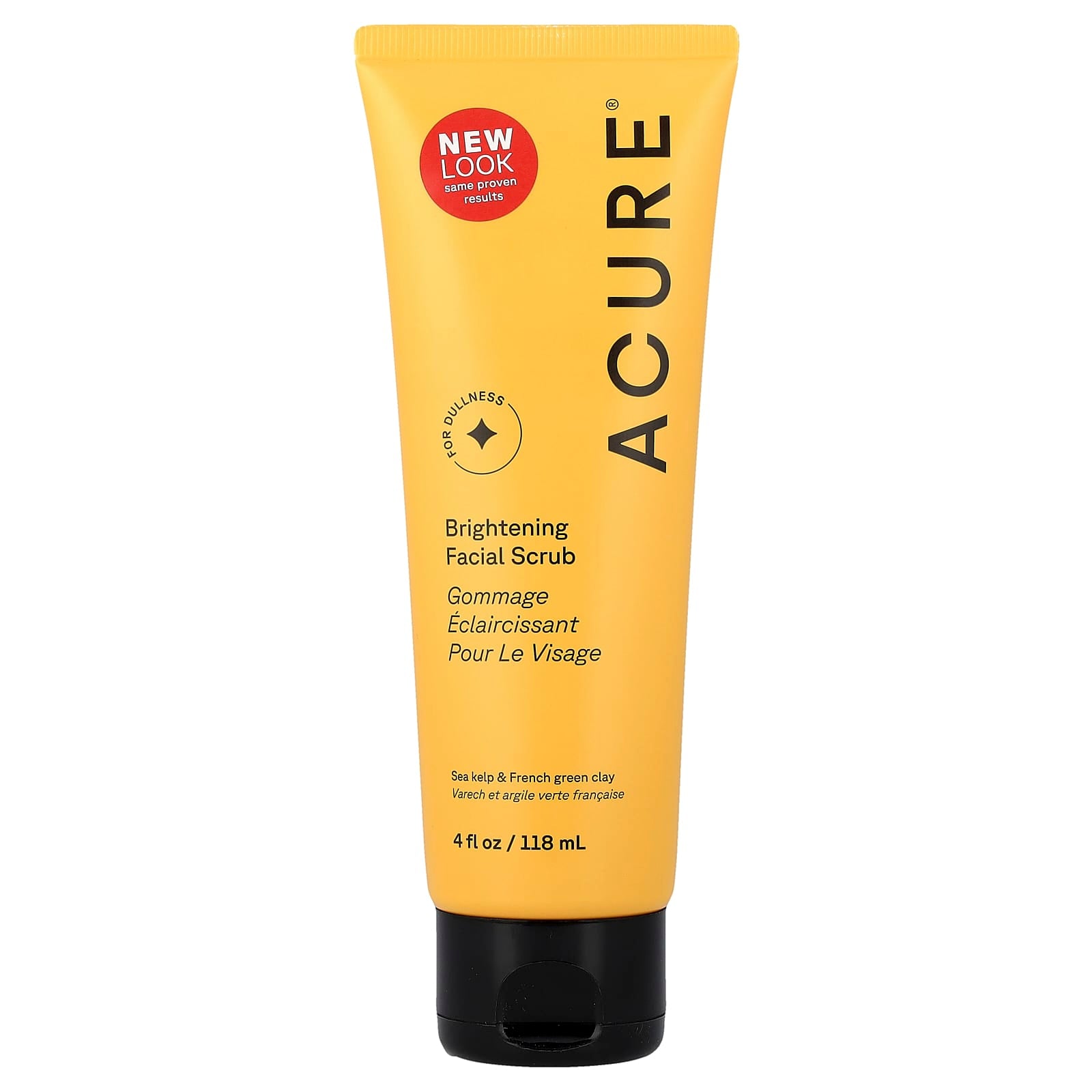 ACURE Brightening Facial Scrub, 4 fl oz (118 ml)