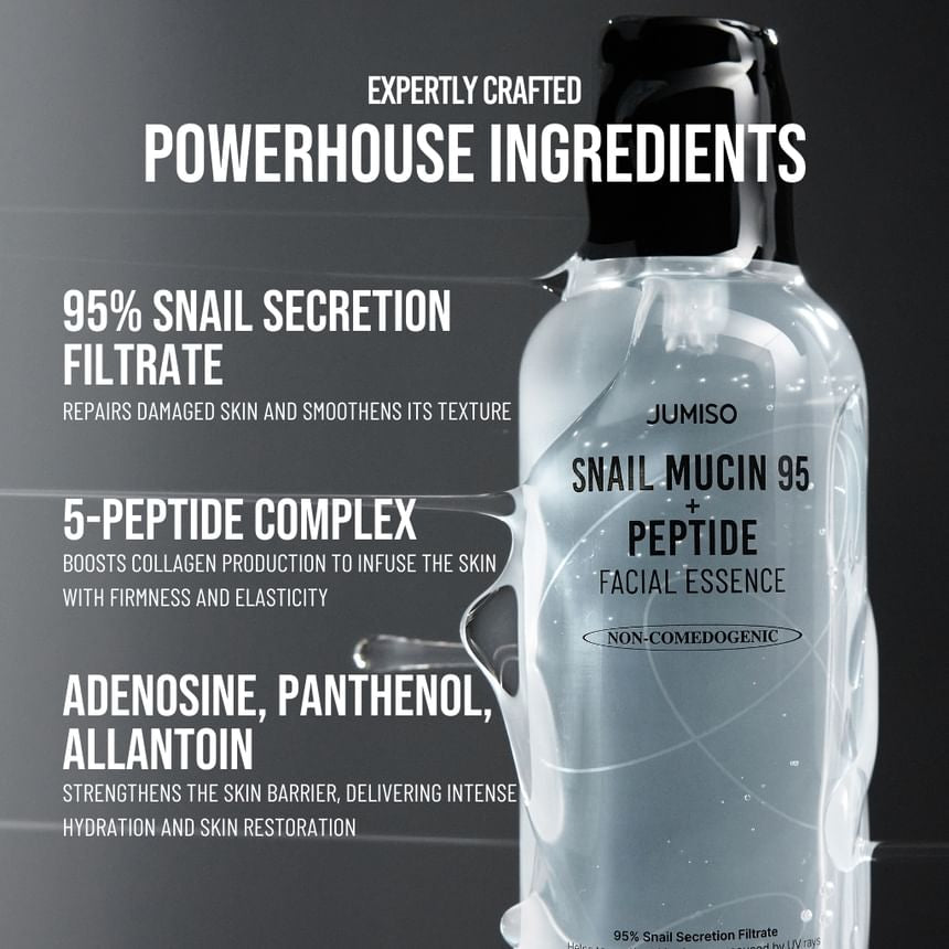 Snail Mucin 95 + Peptide Facial Essence, 4.73 fl oz (140 ml)