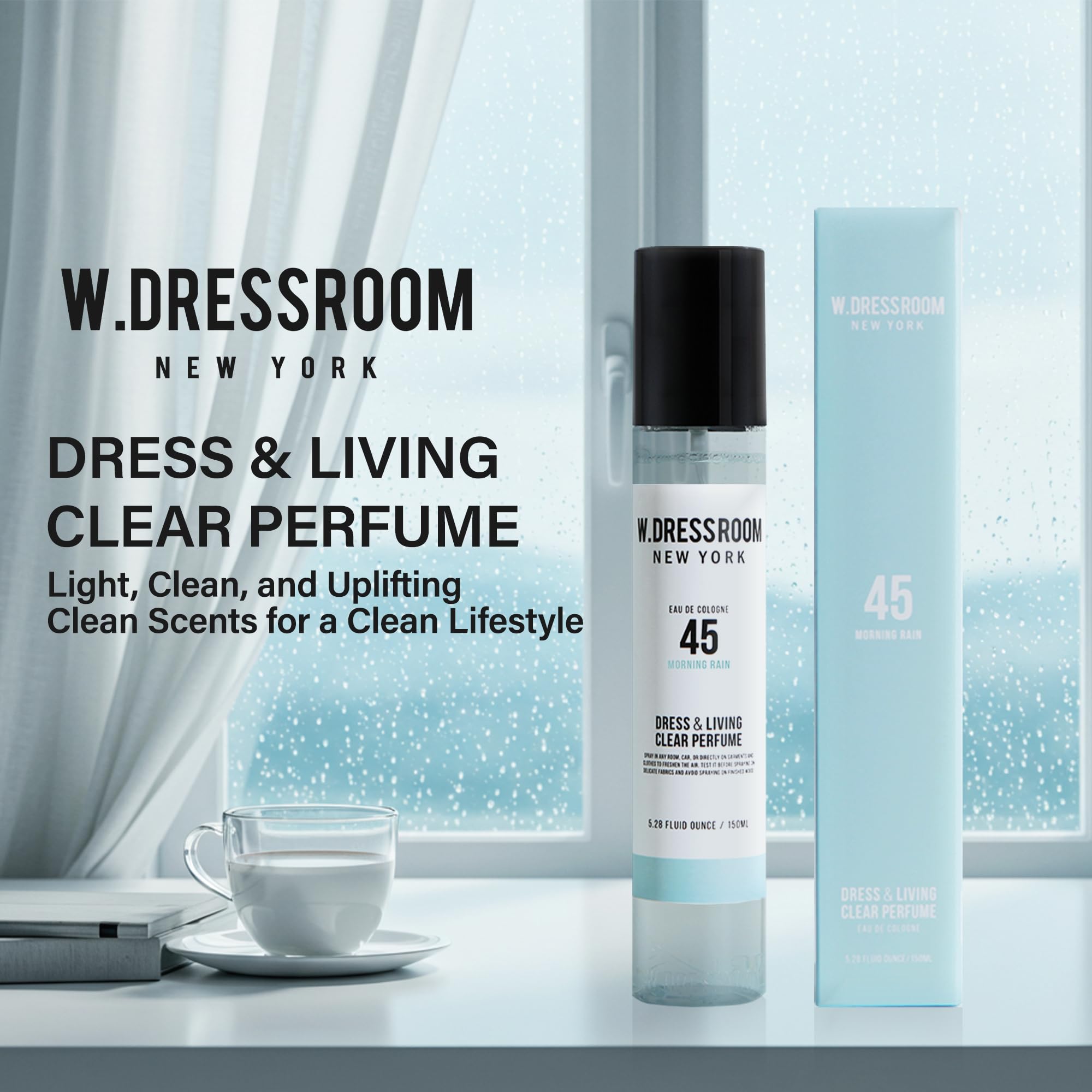 W.Dressroom No.45 Morning Rain Dress & Living Clear Perfume (2.36 oz)