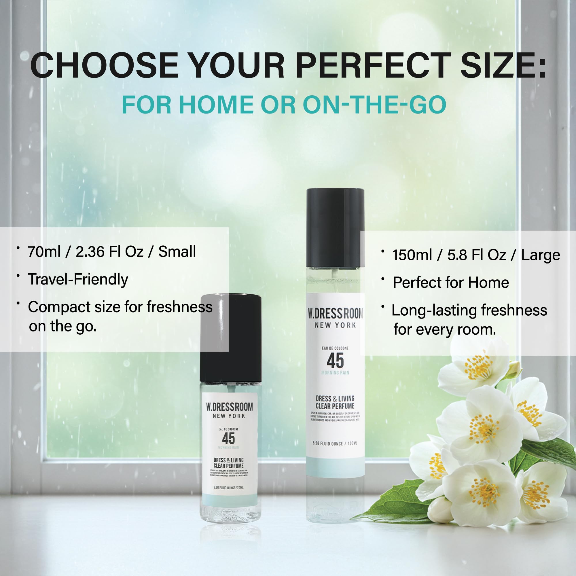 W.Dressroom No.45 Morning Rain Dress & Living Clear Perfume (2.36 oz)