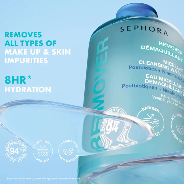 SEPHORA COLLECTION  Mini Micellar Cleansing Water with Postbiotics + Niacinamide