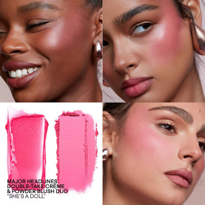 PATRICK TA  Major Headlines Double-Take Crème & Powder Blush Duo