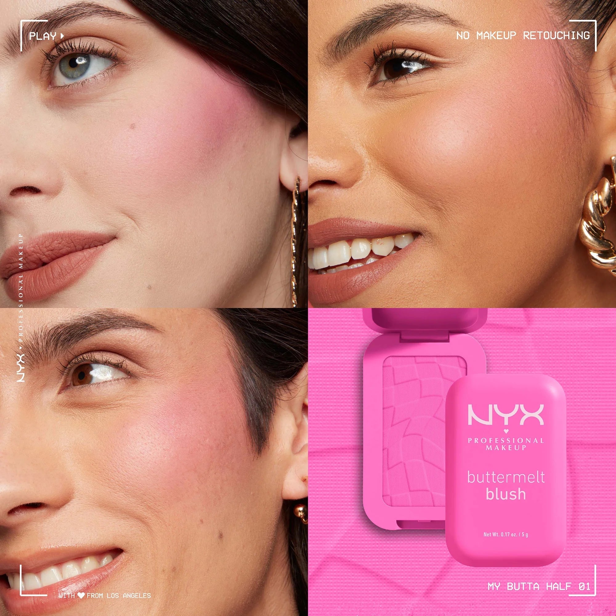 NYX Professional Makeup Buttermelt Powder Blush up to 12H Wear, Fade and Transfer Resistant