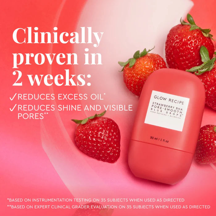 Glow Recipe  Strawberry BHA Pore-Smooth Blur Drops