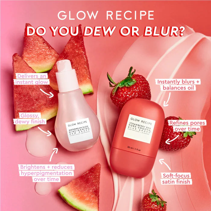 Glow Recipe  Strawberry BHA Pore-Smooth Blur Drops