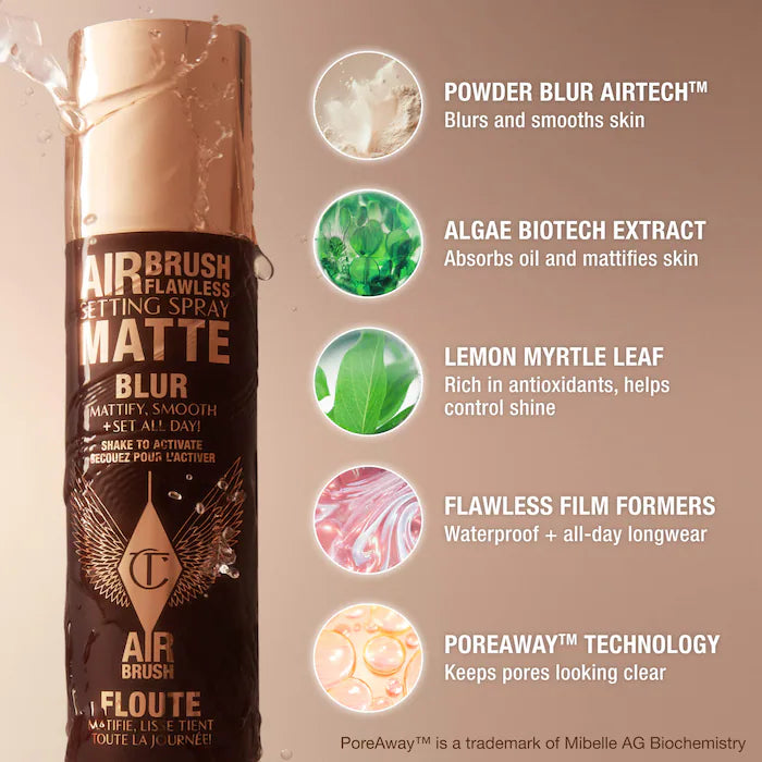Charlotte Tilbury  Airbrush Flawless Matte Blurring & Waterproof Setting Spray
