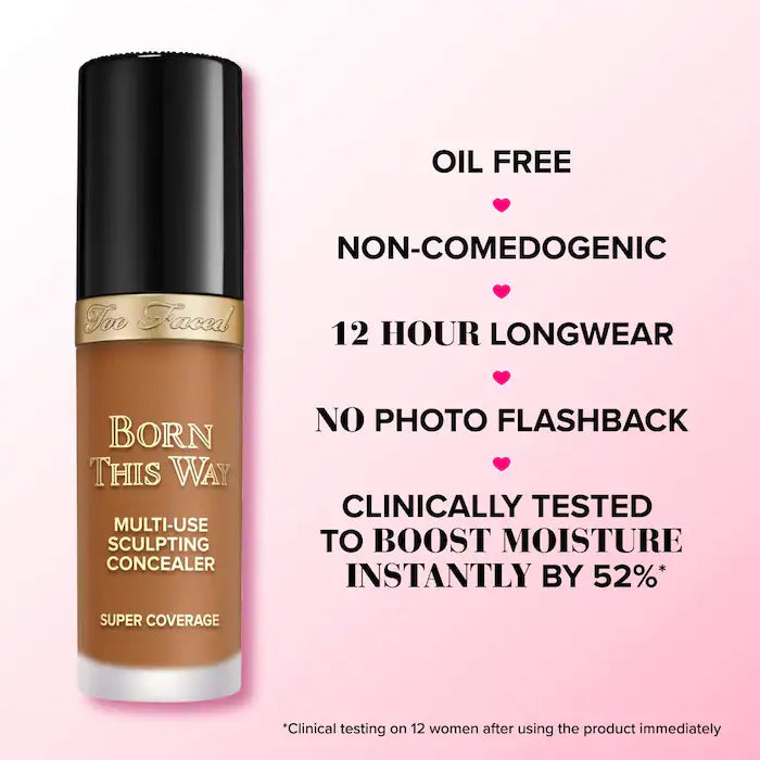 Too Faced  Born This Way Super Coverage Multi-Use Concealer with Hyaluronic Acid