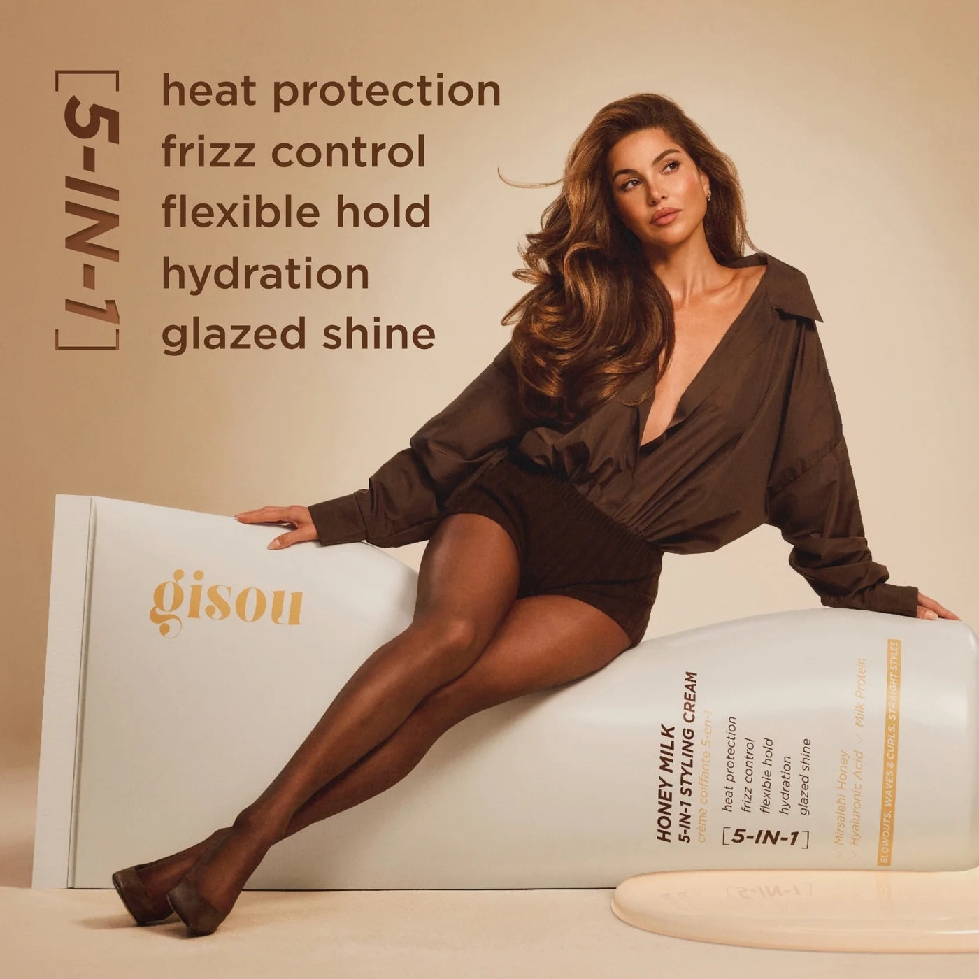 Gisou Honey Milk 5-in-1 Styling Cream 50ml
