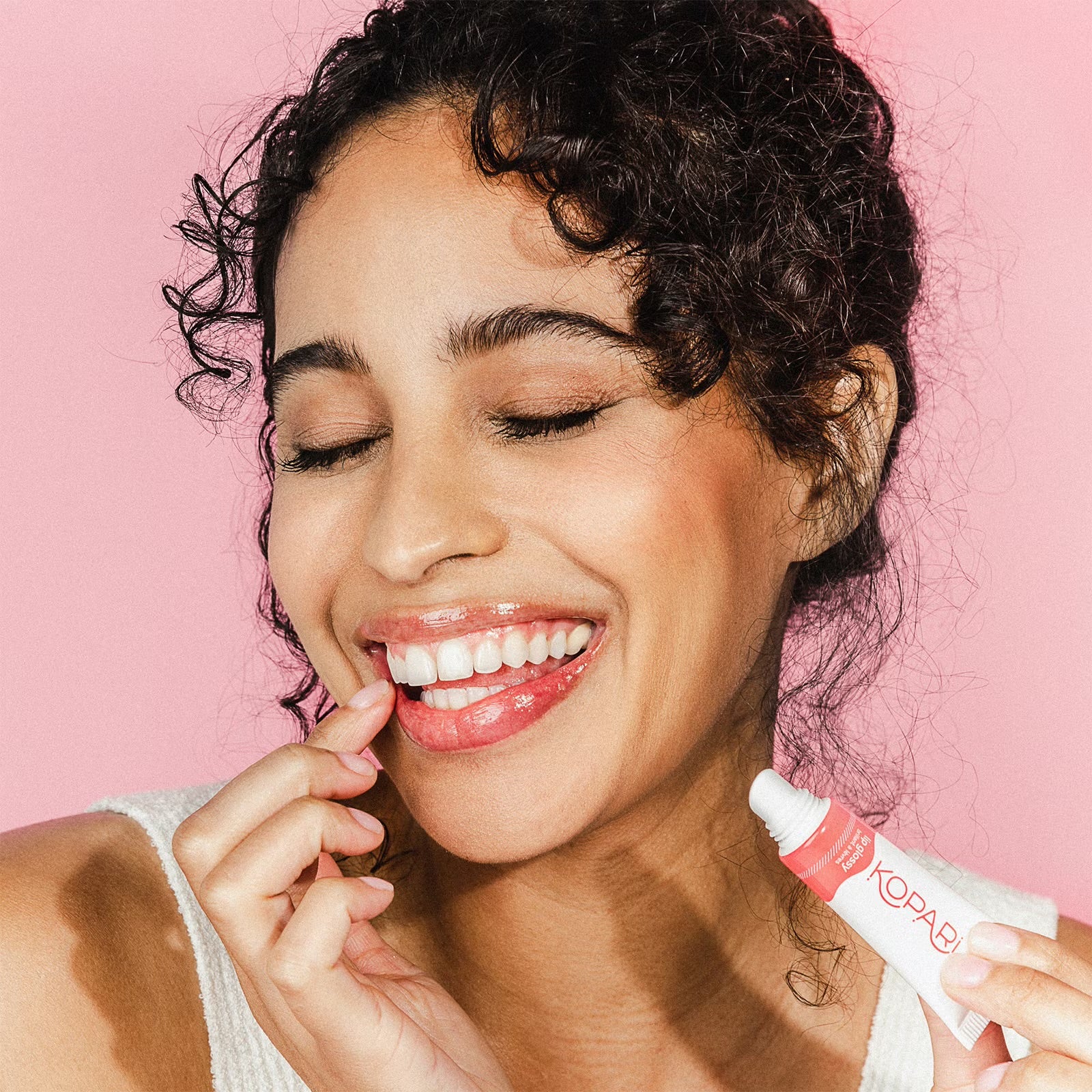 Kopari Beauty Moisturizing Lip Glossy with Shea Butter, Coconut Oil and Squalene