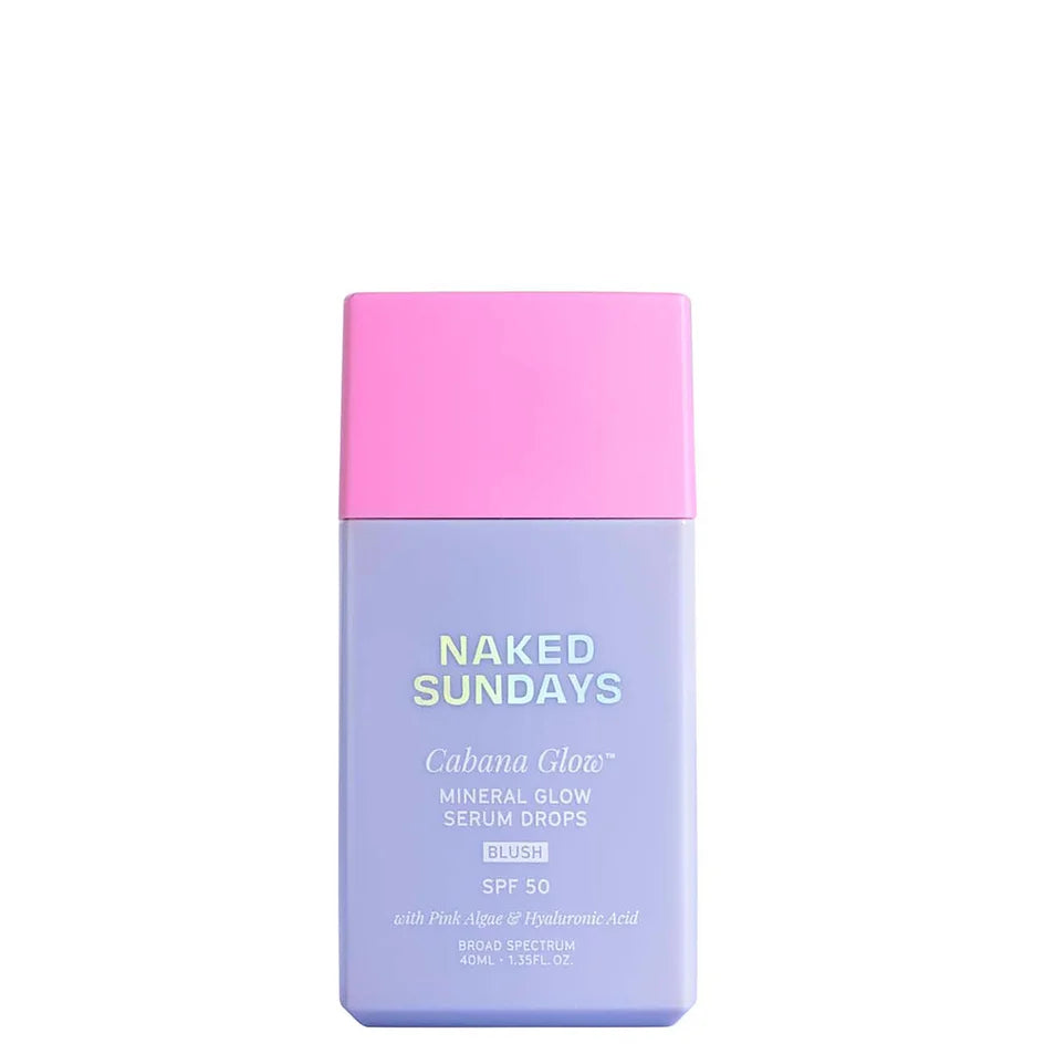 Naked Sundays Mineral Glow Serum Drops SPF 50 Blush Drops in 'Cabana Glow' (full size; 40ml)