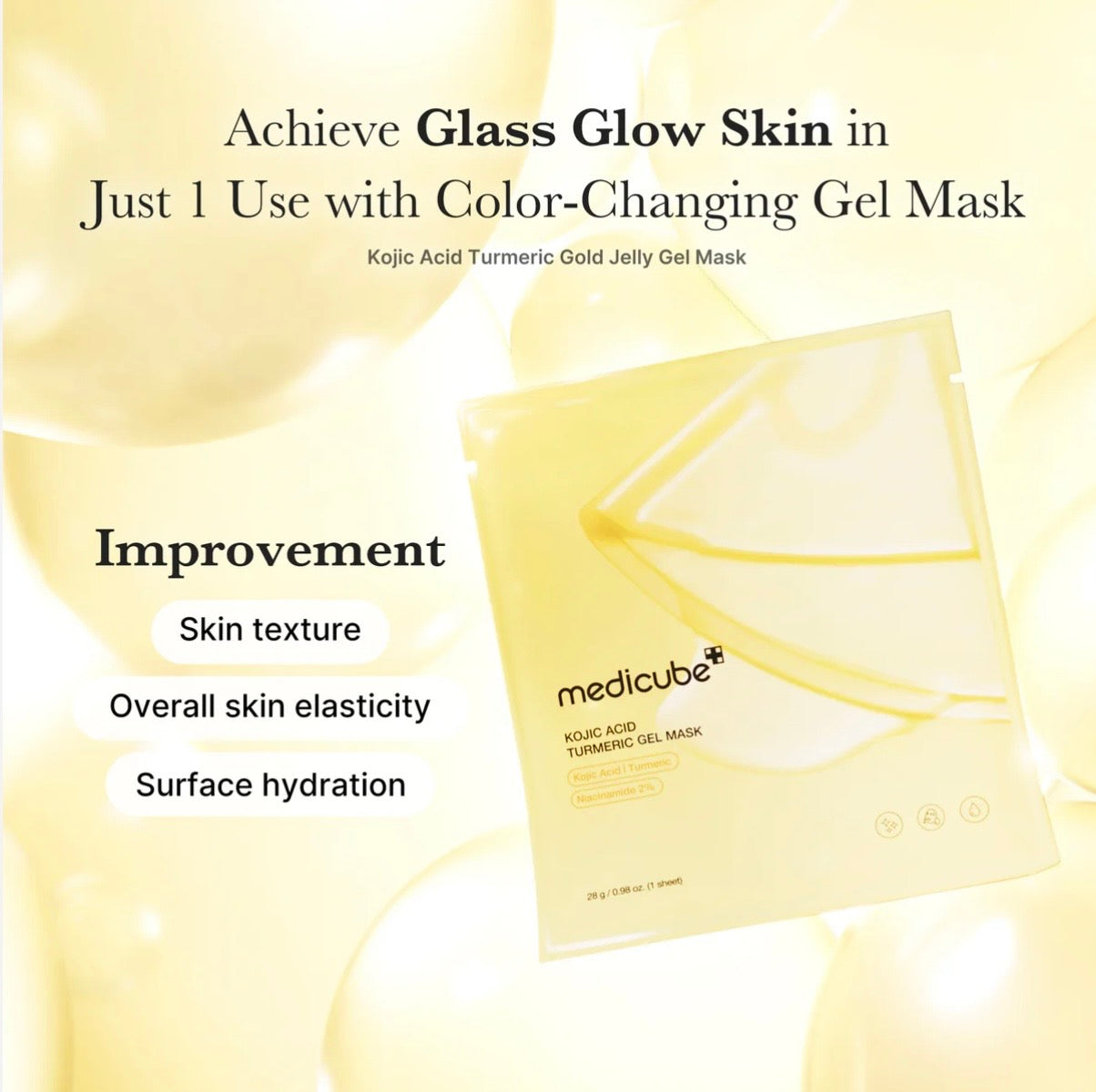 Medicube Kojic Acid Turmeric Gold Jelly Gel Mask