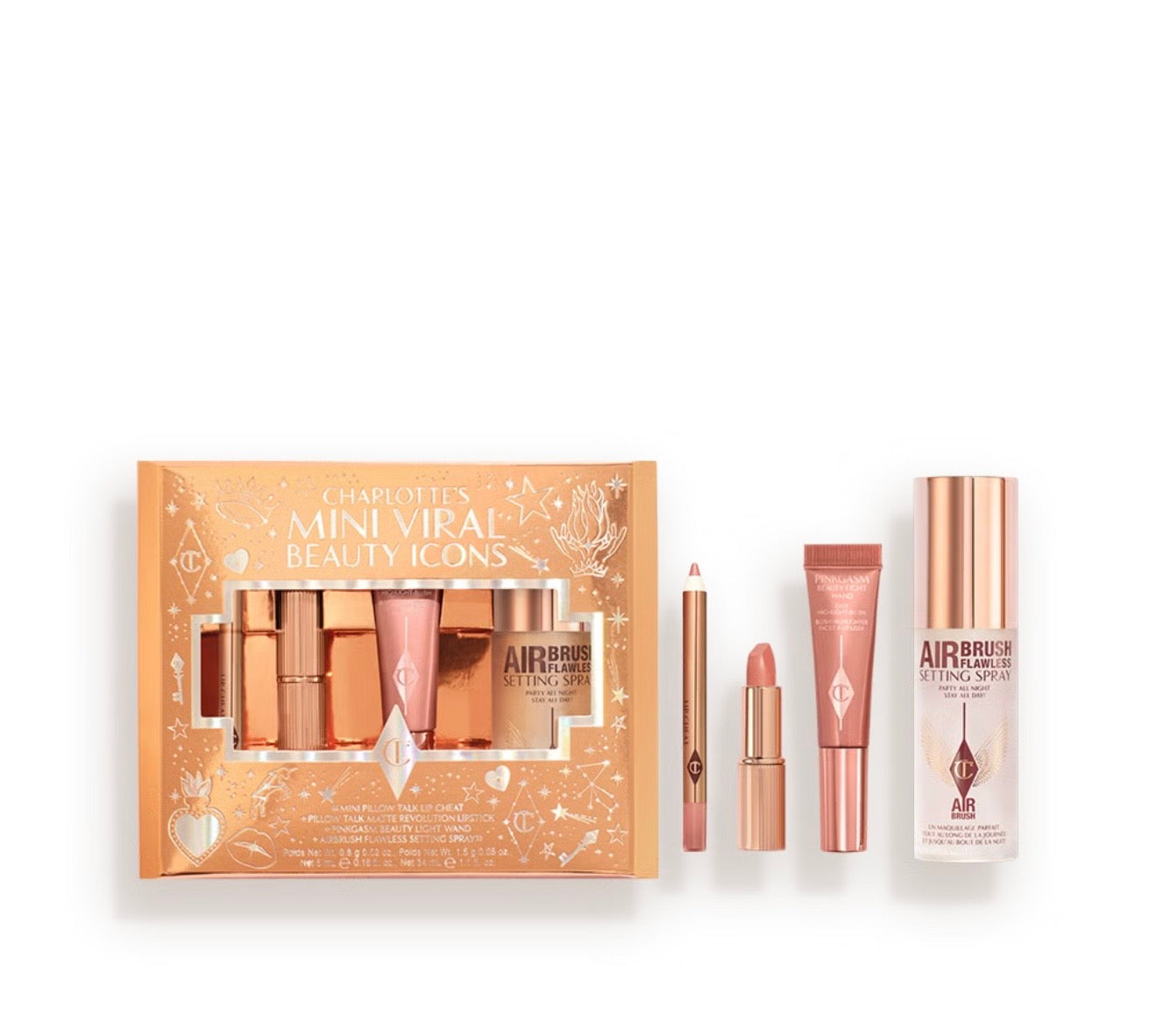 CHARLOTTE'S MINI VIRAL BEAUTY ICONS TRAVEL SIZE KIT