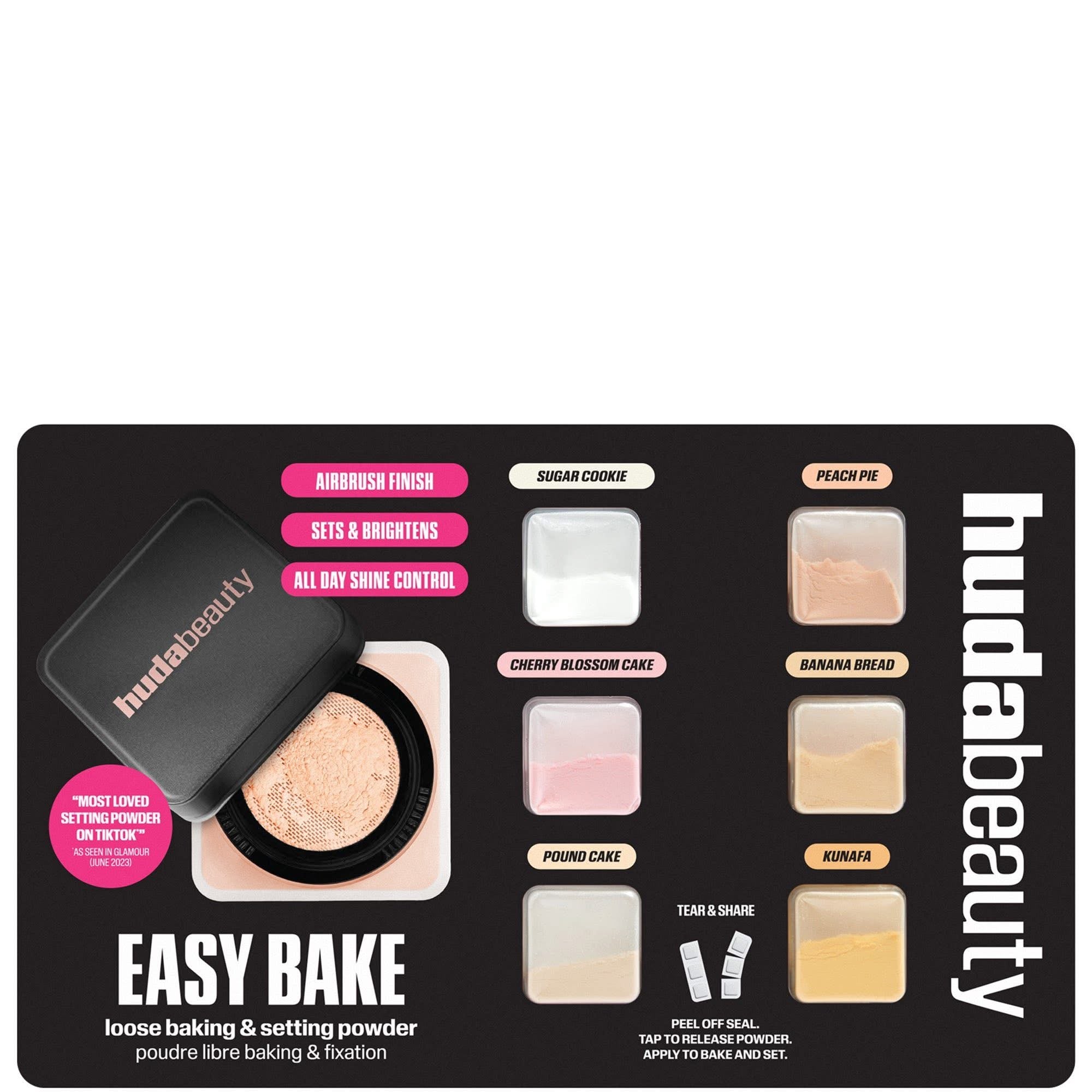 Huda beauty easy bake sample card