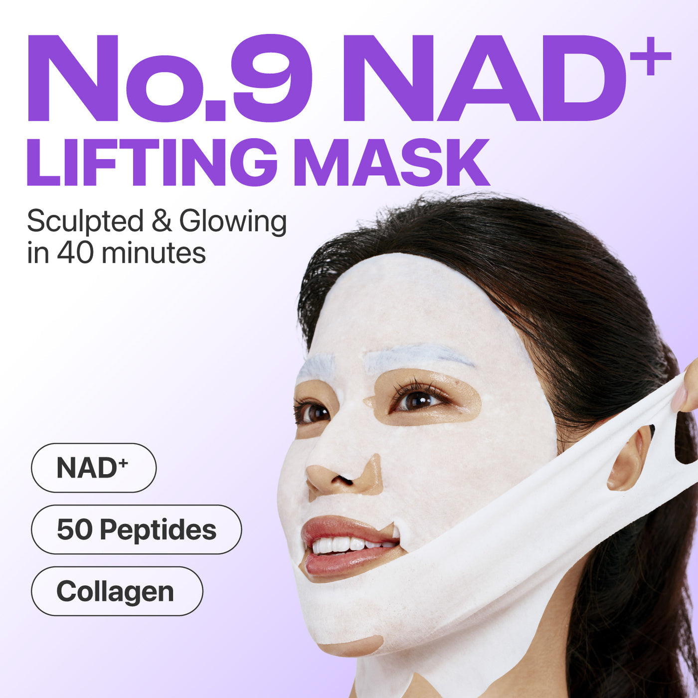 Numbuzin No.9 NAD Bio Lifting Full Cover Facial Mask (4ea)
