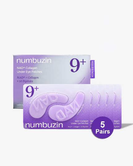 Numbuzin No.9 NAD+ Collagen Under Eye Patches (5 Pairs)