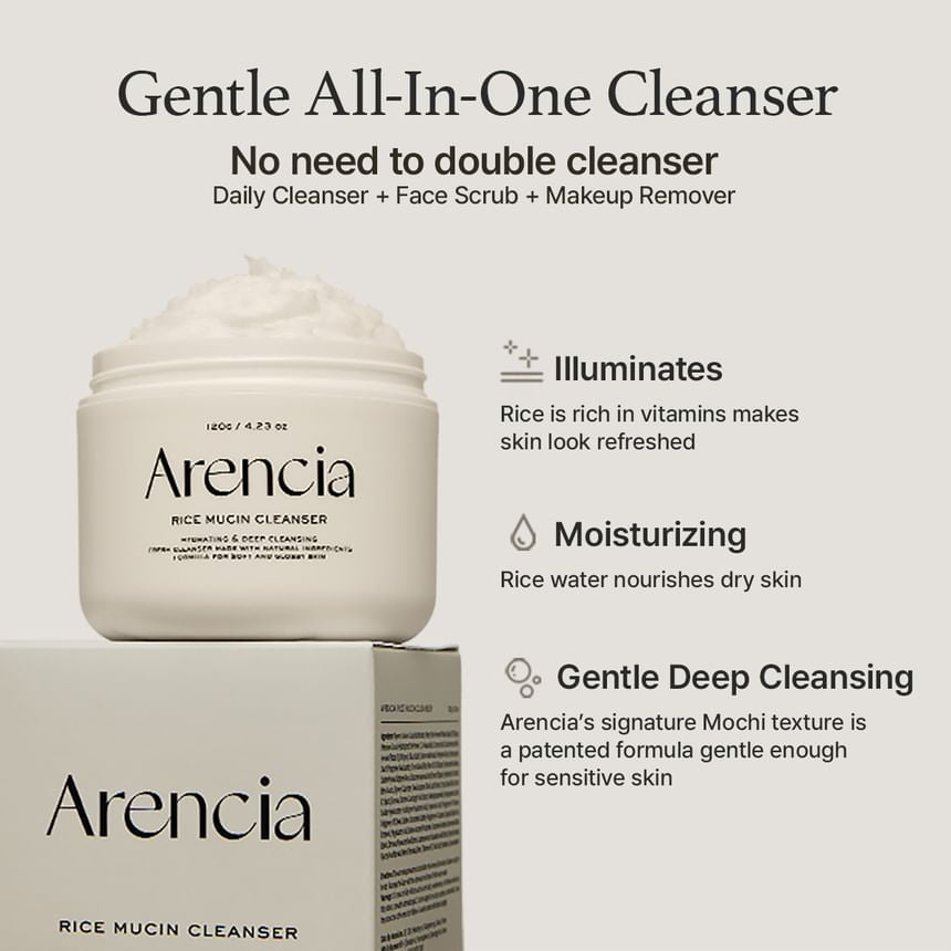 Arencia - Rice Mucin Cleanser 120g