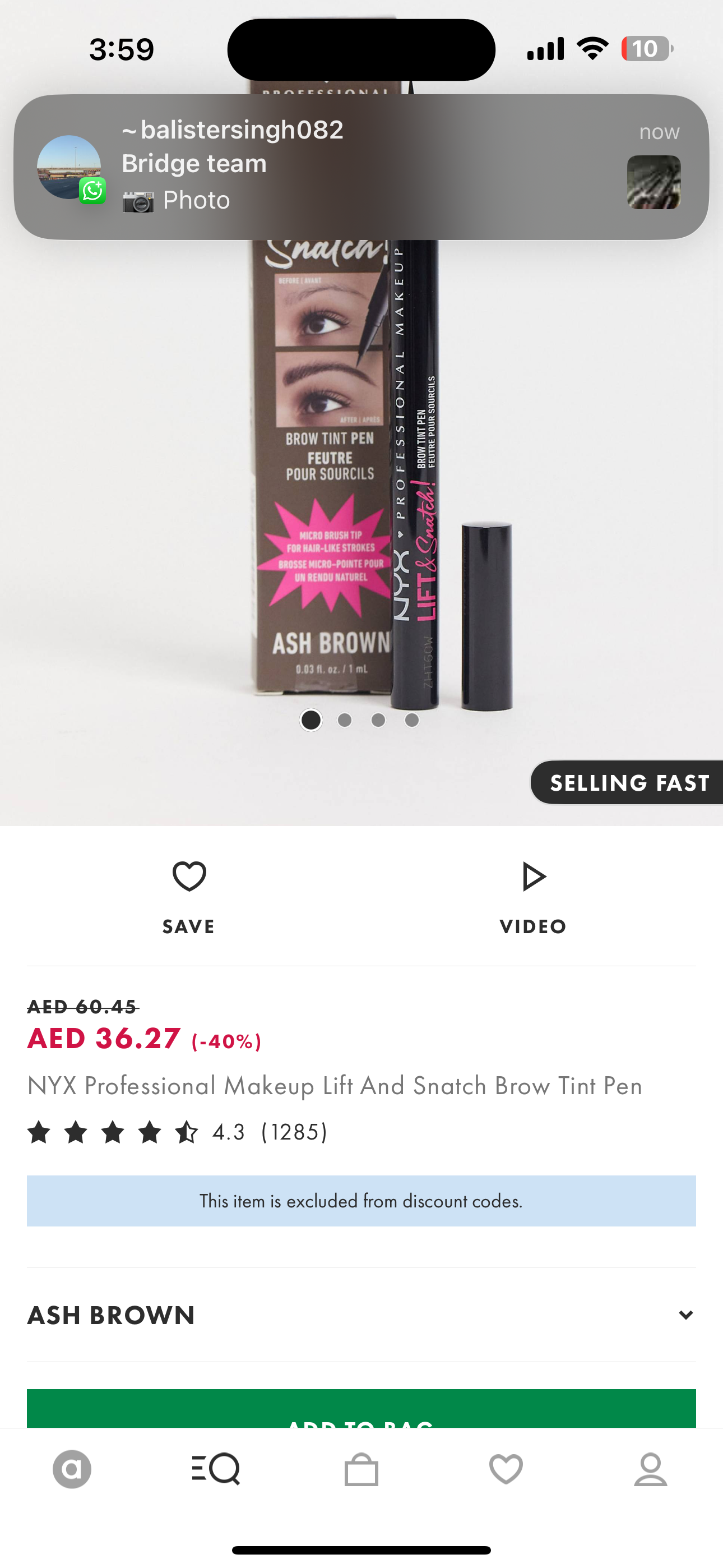 NYX Professional Makeup Lift And Snatch Brow Tint Pen