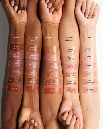 FENTY BEAUTY FENTY FAM FAVES 3-PIECE EYE, LIP + HIGHLIGHTER SET