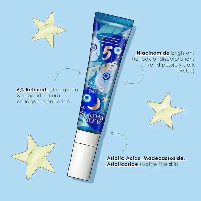 Sunday Riley  5 Stars Retinol + Niacinamide Eye Serum