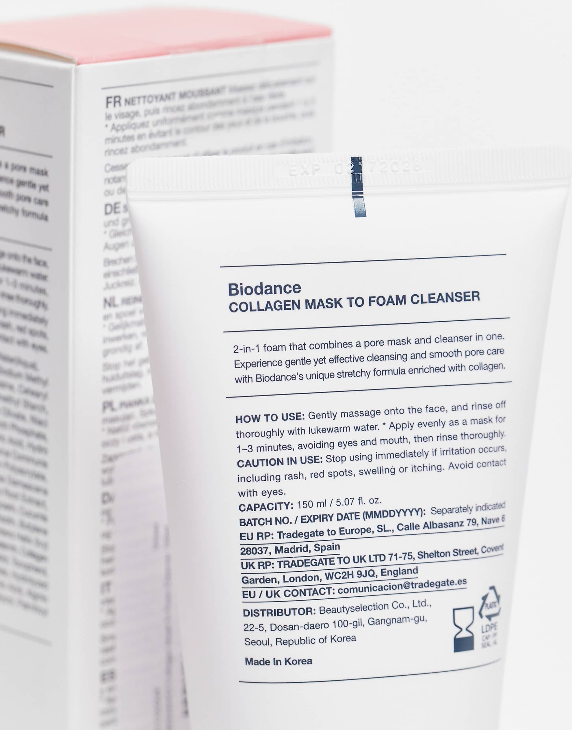 Biodance - Collagen Mask To Foam Cleanser - 150ml