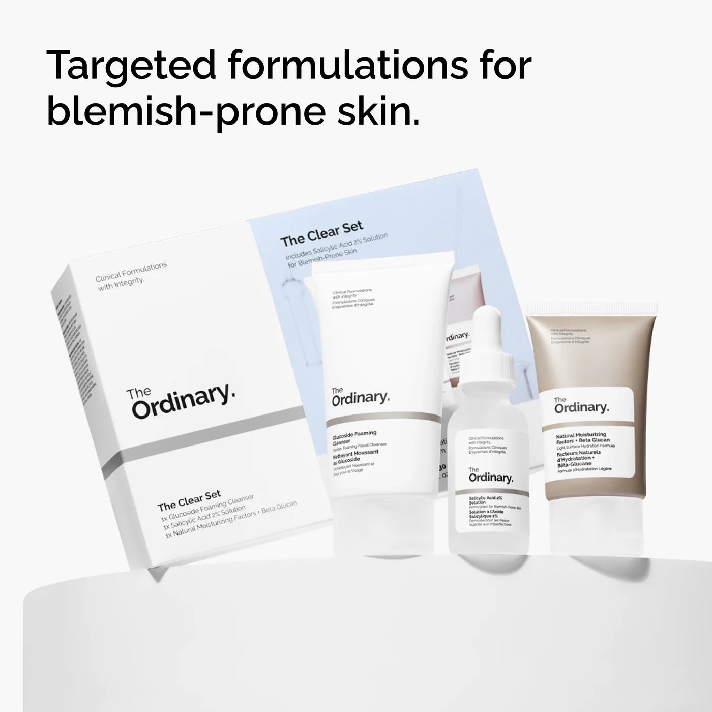 The Ordinary The Clear Set for Blemish-Prone Skin with Salicylic Acid
