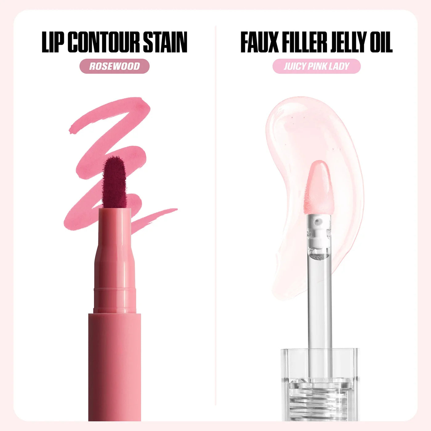 HUDA BEAUTY HUDA BEAUTY Kiss Me Rosy Pink Lip Duo