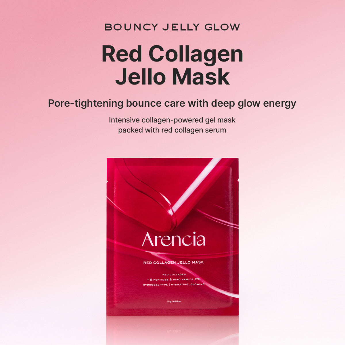 Arencia Red Collagen Jello Mask 25g sheet