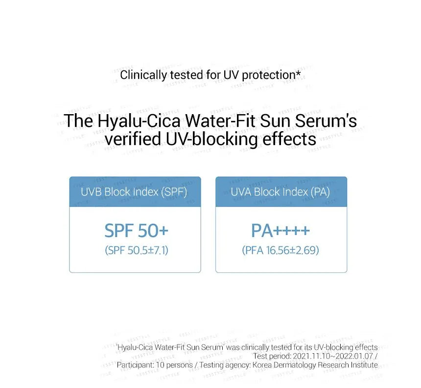SKIN1004 Madagascar Centella Hyalu-Cica Water-Fit Sun Serum