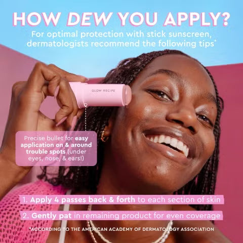 Glow Recipe Watermelon Glow Niacinamide Dew Balm Sunscreen Stick SPF 30 16.5g